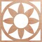Ekena Millwork Blume Wood Fretwork Pierced Ceiling Medallion, Cherry, 40"OD x 13 7/8"ID x 3/8"T CMWP40X40X0375BLCH - alternate 1